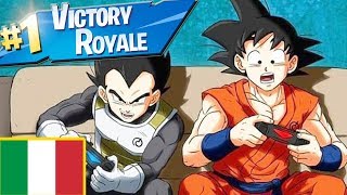 Goku e Vegeta *GIOCANO* a Fortnite  ITA (FactyKillian)