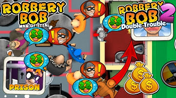 Robbery Bob - Prison vs Robbery Bob 2 Gameplay Walkthrough Ep 28