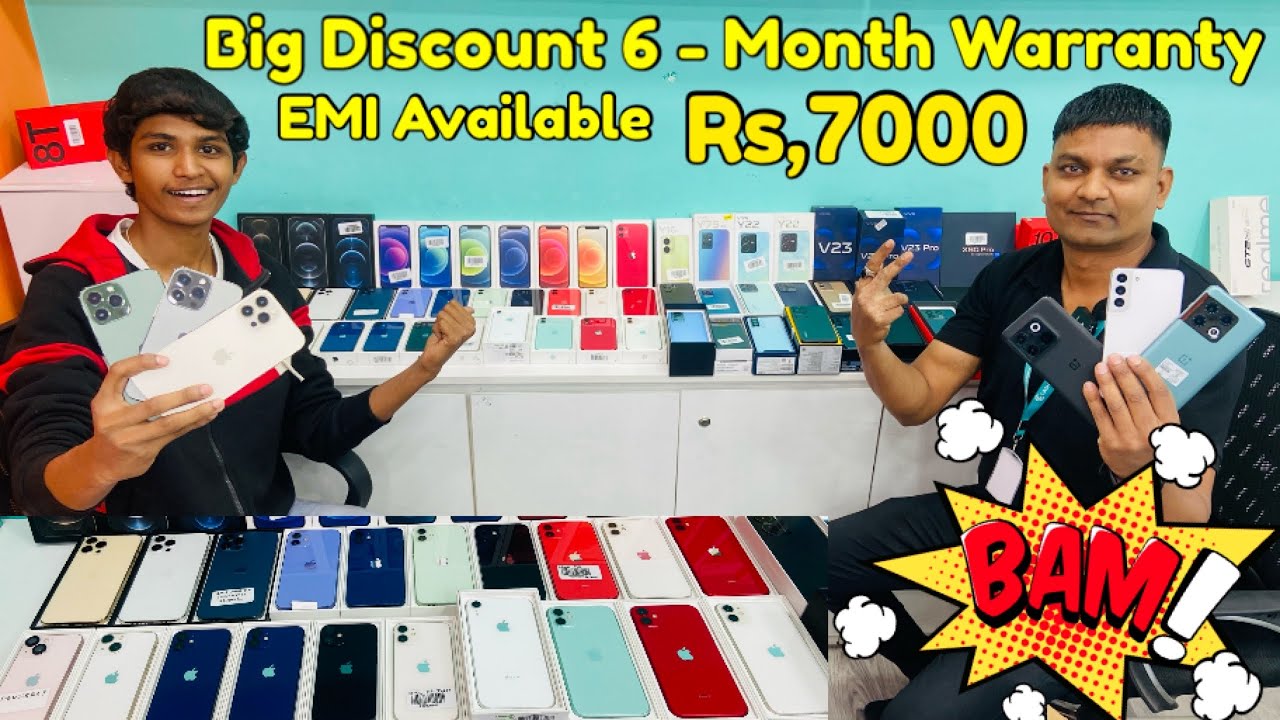Refurbished🔥Mobiles Market In HyderabadSecond Hand Phones 6 Months