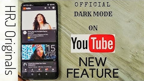 OFFICIAL DARK MODE ON YOUTUBE APP NEW FEATURE,NO ROOT | HRJ Originals
