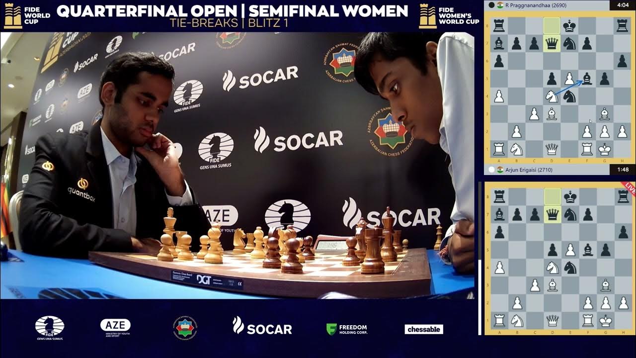 FIDE World Chess Cup (Open Semifinals, Women's Final): A Pragg