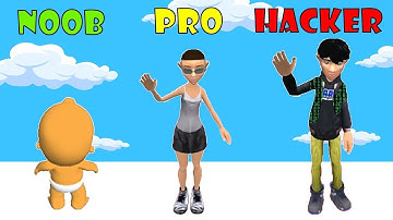 Truth Runner 3D NOOB Vs PRO Vs HACKER #games #truthrunner #funny