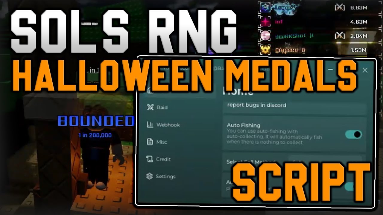 [🎃ОБНОВЛЕНИЕ] Скрипт Sol's RNG для автофарма, быстрого броска и получения всех аур (Roblox 2025)