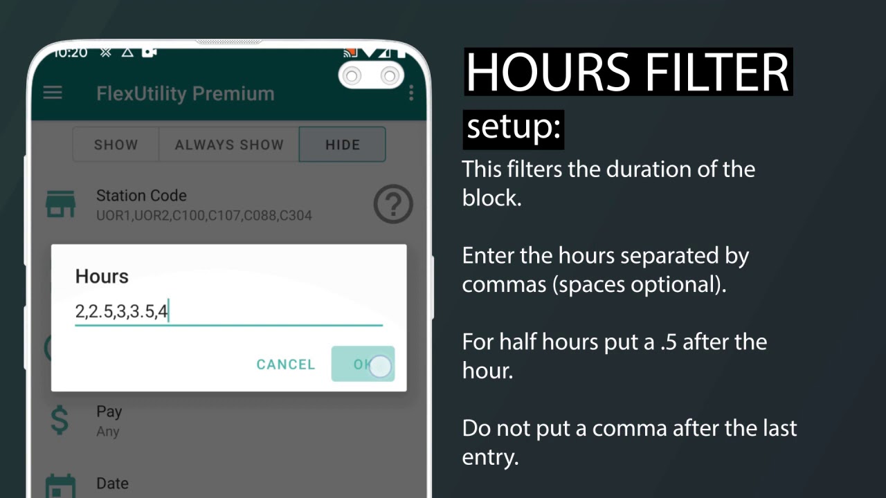 Flex Utility Premium Hours Filter Setup YouTube