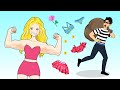 [DIY] Paper Dolls Become STRONG Lady! Very Beautiful Dresses Handmade Papercrafts