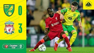CARABAO CUP HIGHLIGHTS | Norwich City 0-3 Liverpool