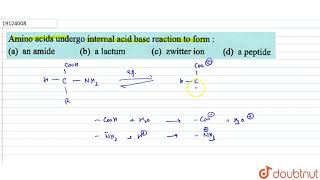 Amino acids  udergo internal acid base reaction to form: