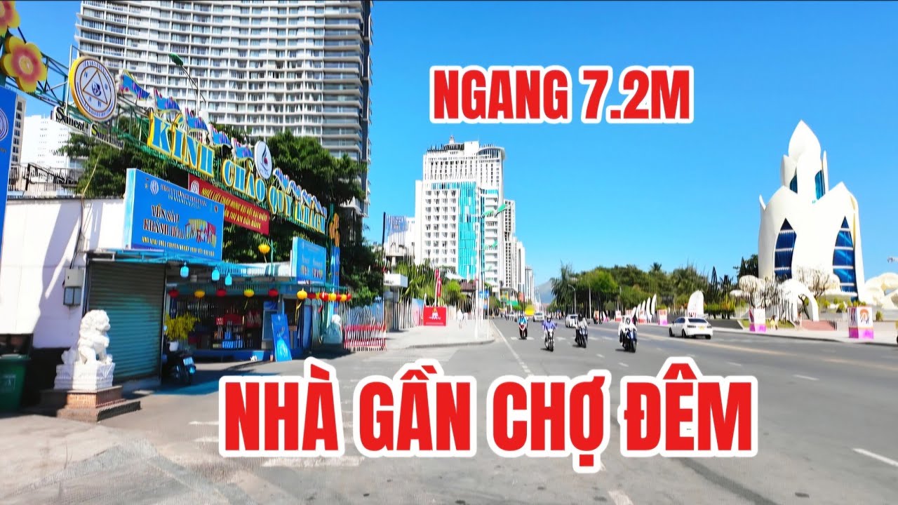 Nhà 3 Tầng Đẹp Ngang 7,2m Kế Ben chợ Đêm Và Quảng Trường Biển Nha Trang| Đi bộ vài bước Ra Biển