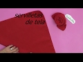 Como hacer Servilletas de tela paso a paso DIY