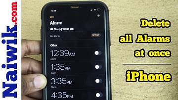 How to delete all Alarms at once in Clock app on iPhone