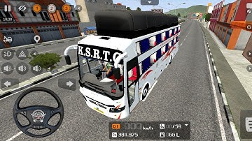 Indian Volvo Bus Driving Simulator Gameplay – Indian Sleeper Bus Driving Game Android Gameplay