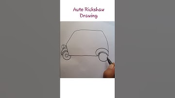 Auto Rickshaw Drawing Easy Kidkid रिक्षा ओटो रिक्शा #shorts #autorickshaw