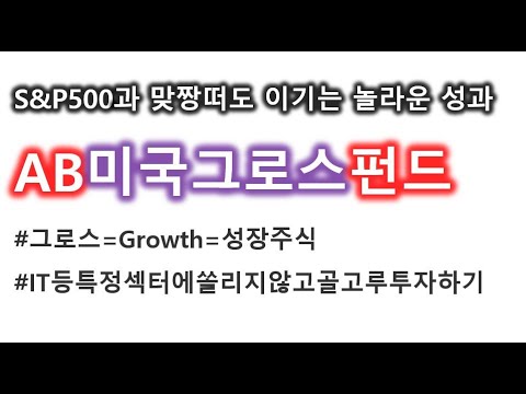 ab 미국 그로스 증권 투자 신탁 New S\u0026P500과 맞짱떠서 이긴 AB미국그로스(주식)펀드