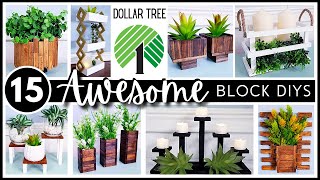 BEST TOP 15 DOLLAR TREE DIY With TUMBLING TOWER BLOCKS | Must Try Craft Ideas | Home Decor DIYs 2021