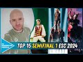  anlisis  top 15 primera semifinal eurovision 2024 review semifinal 1 