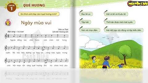 NGÀY MÙA VUI - DÂN CA THÁI  - LỜI MỚI HOÀNG LÂN - CÁNH DIỀU LỚP 2