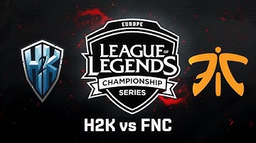FNC vs. H2K | Third Place | EU LCS Summer Split - Game 3 | Fnatic vs. H2K (2017)