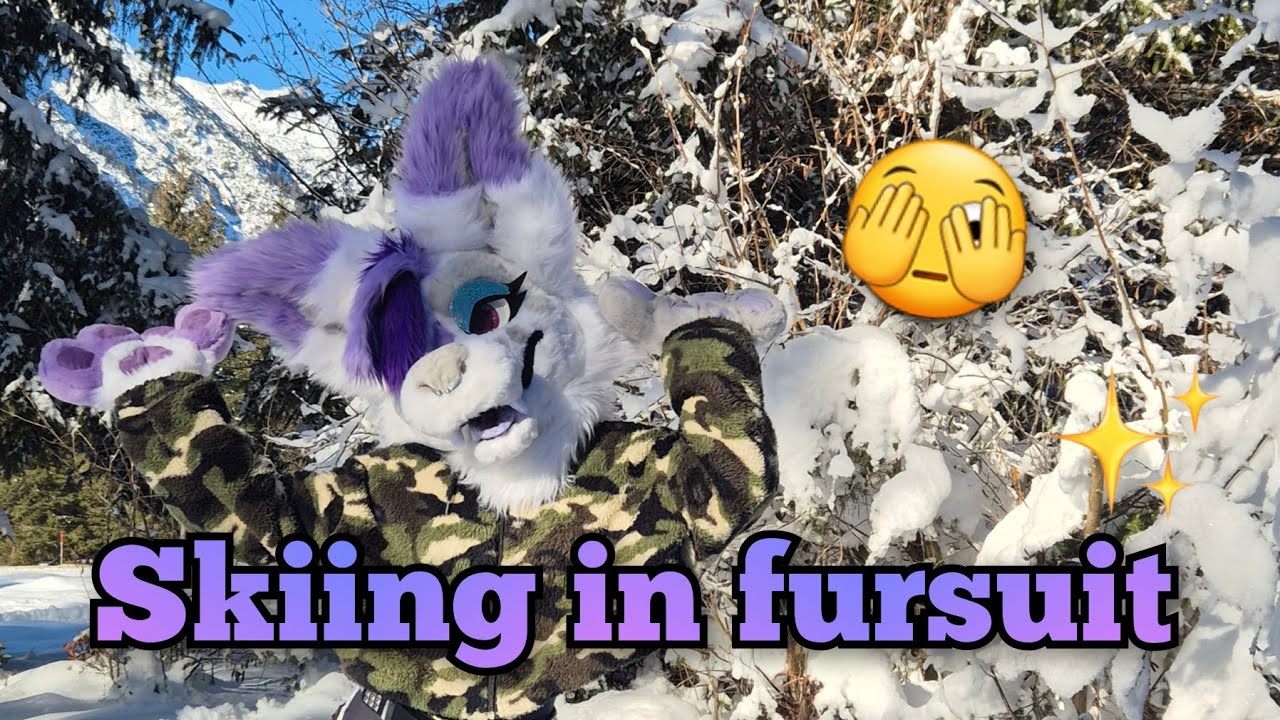 Skiing in fursuit #2