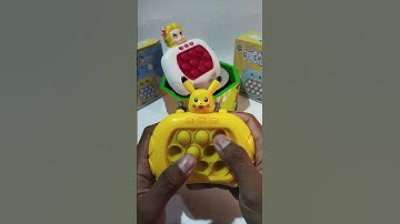 Playing push game pikachu, pop it elektrik, push game challenge, asmr, #popit #toys