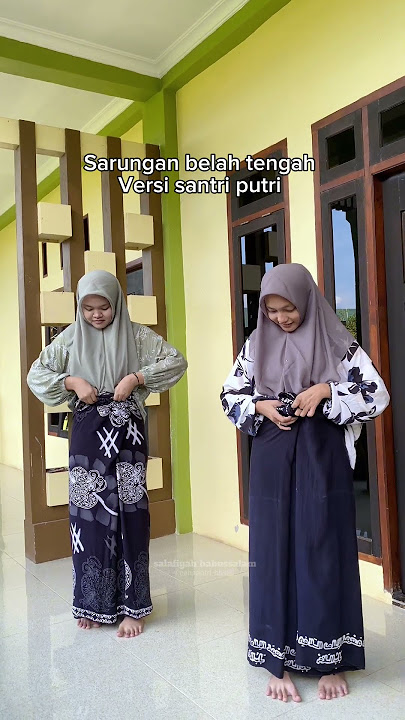 POV SARUNG SANTRIWATI BELAH TENGAH 😃 #youtubeshorts #santri #shorts #pov #sarung