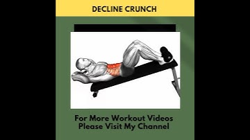 How To Do Decline Crunch #youtubeshorts #workout #shorts #workoutvideo #fitness