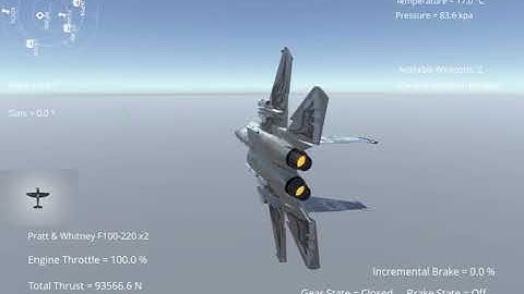 Silantro Unity3D Flight Simulator: F-15C Eagle Flight Test + Landing