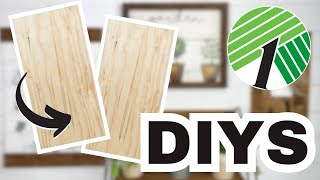 BRILLIANT WOOD DOLLAR TREE HOME DECOR DIY