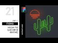 #21 Как создавать неоновые эффекты в Фигме. How to create neon effects in Figma.