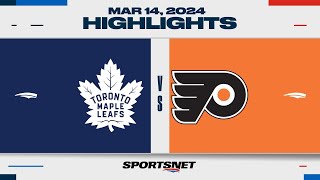NHL Highlights | Maple Leafs vs. Flyers - March 14, 2024 image