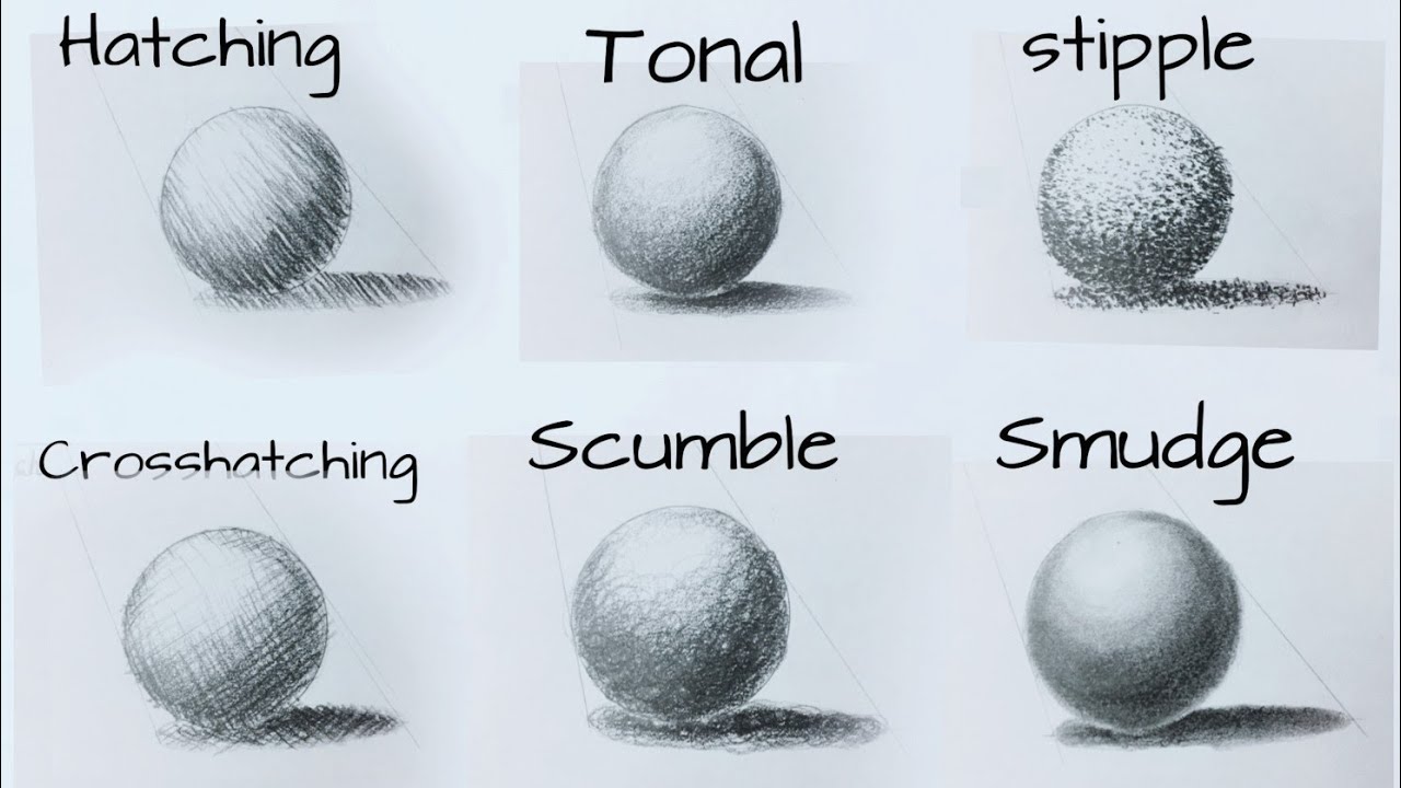 Type Of Shading Drawing Class 6 YouTube Type Of Shading Drawing Class 6 YouTube