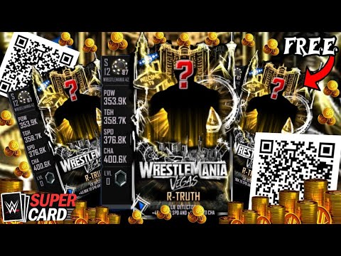 FREE🔥 WM42 R-TRUTH CARDS!! + QR CODES! WWE SuperCard - YouTube