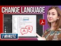 How to Change Adobe Acrobat Reader Language