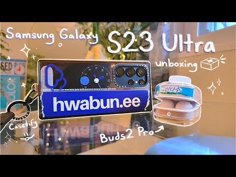 [unboxing 📦] samsung galaxy s23 ultra + casetify accessories 💙 . camera test 📷 4K