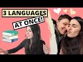 I'M STUDYING 3 LANGUAGES! | Valentine's Day