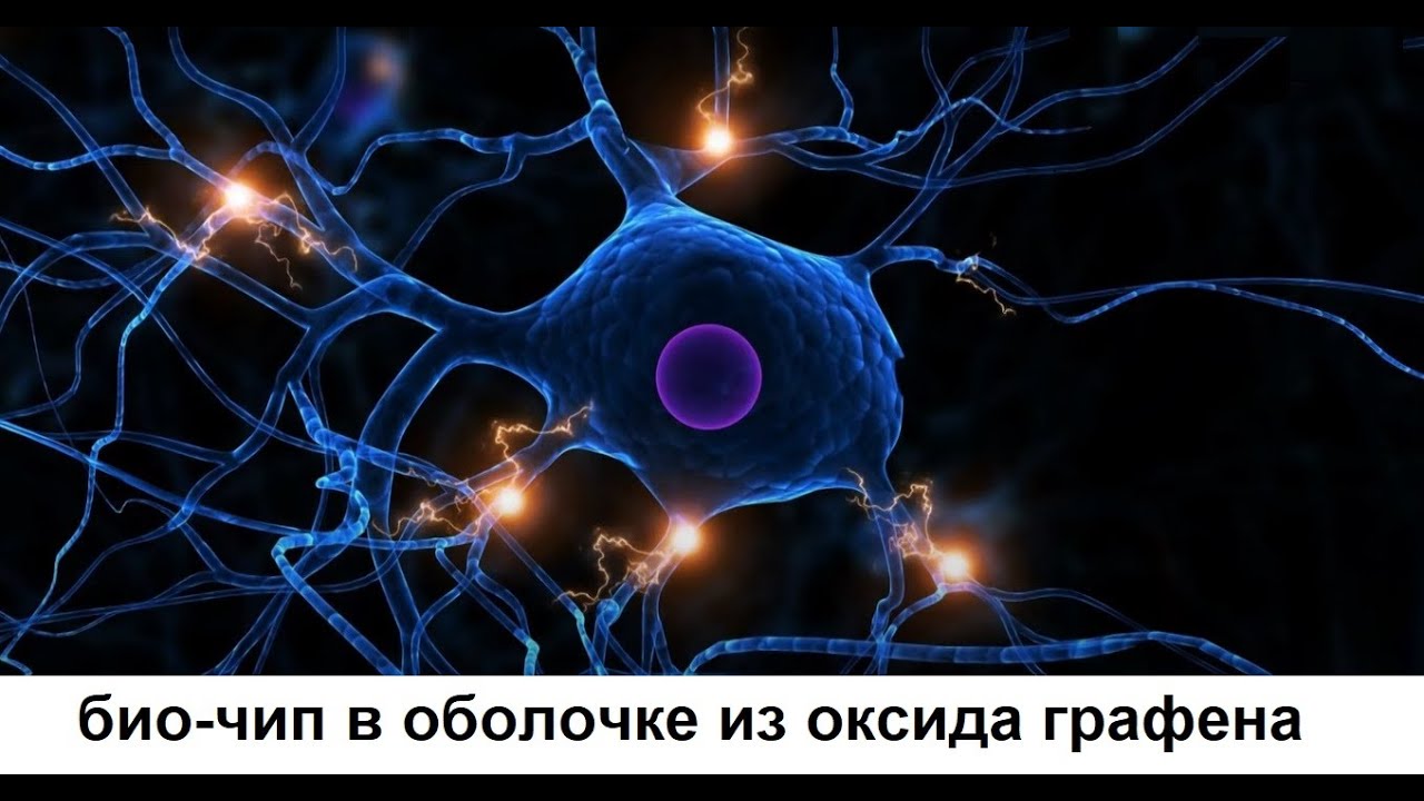 био-чип в оболочке из оксида графена