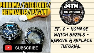 J4TM| ⭐ Ep. 6 - Homage watch bezels - Remove & replace tutorial +