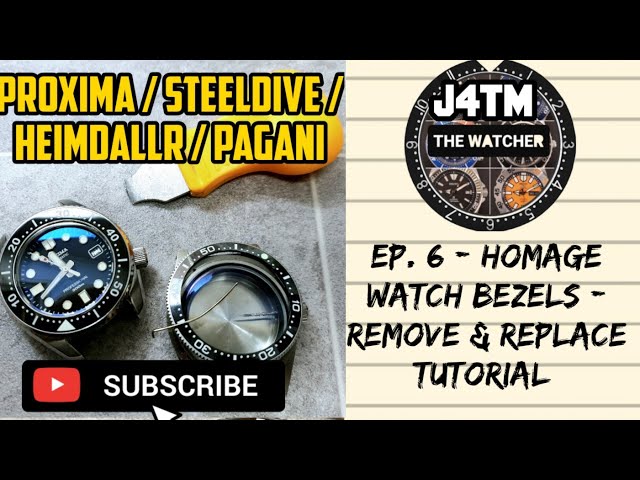 J4TM| ⭐ Ep. 6 - Homage watch bezels - Remove & replace tutorial +