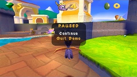 Spyro 3 Demo Hack - Skateboarding State in Sunny Villa Main Area