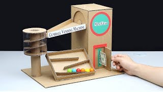 How to make gumball house vending machine with money from cardboard. i
hope everyone like this idea. note (one dollar for 1 just example).
thank you ...