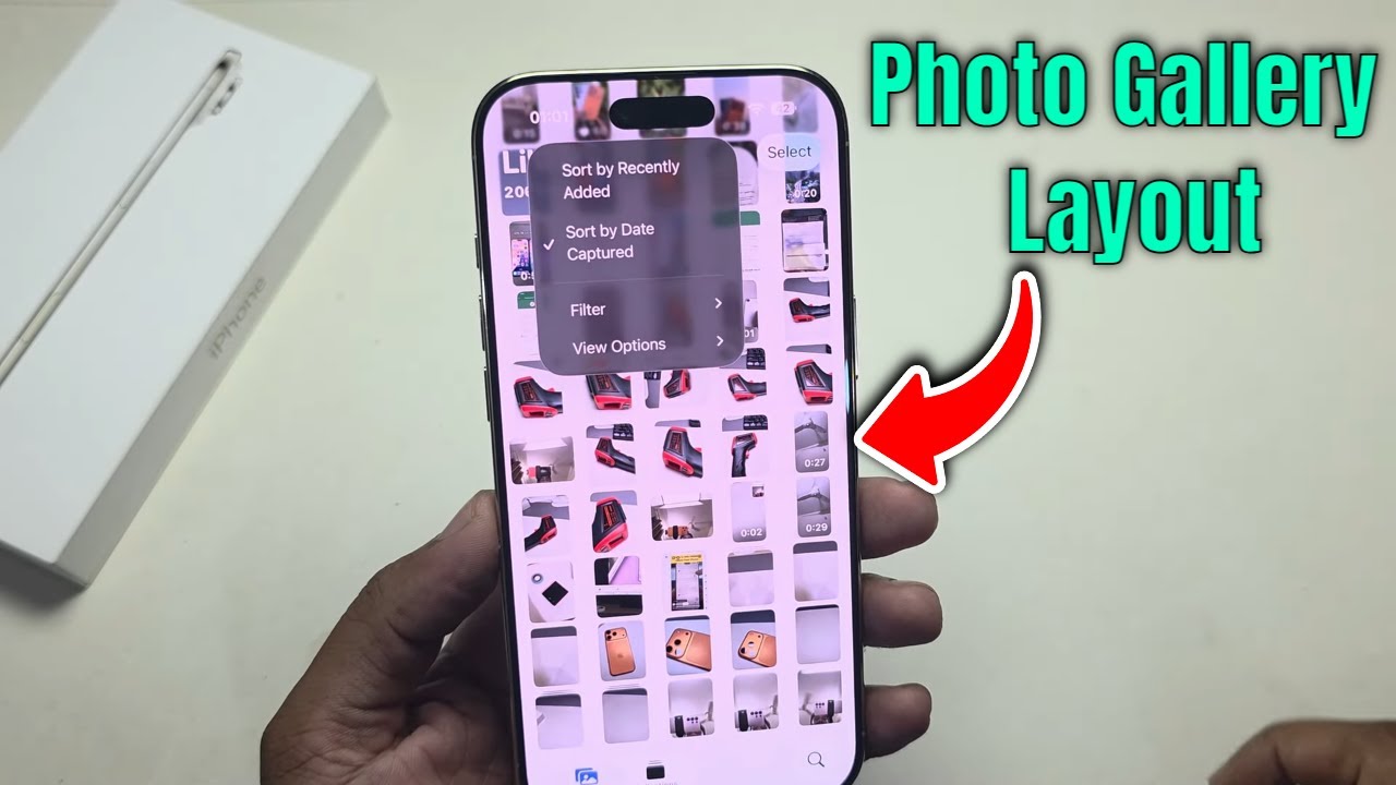 How to change iPhone photo gallery layout | Aspect ratio