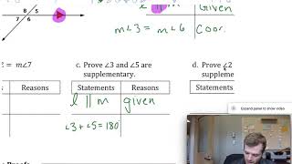 3 4 Angle Pairs Proofs