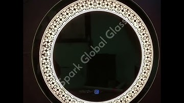 Led Sensor Mirror Dual Light In Three Color || @sparkglobalglass