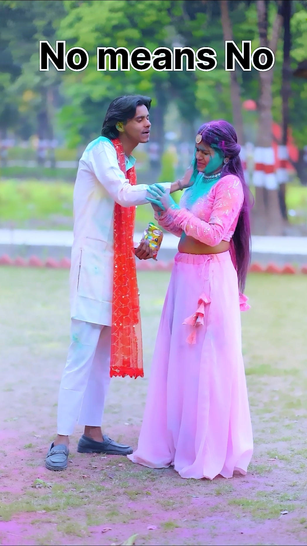no means no holi
