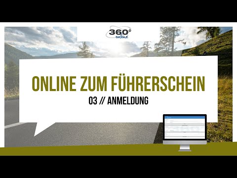 Online zum Führerschein - 03 - Anmeldung - CLICK & LEARN 360° online