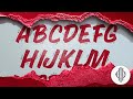 Casual script alphabet x mattia bonora sign painting tutorial