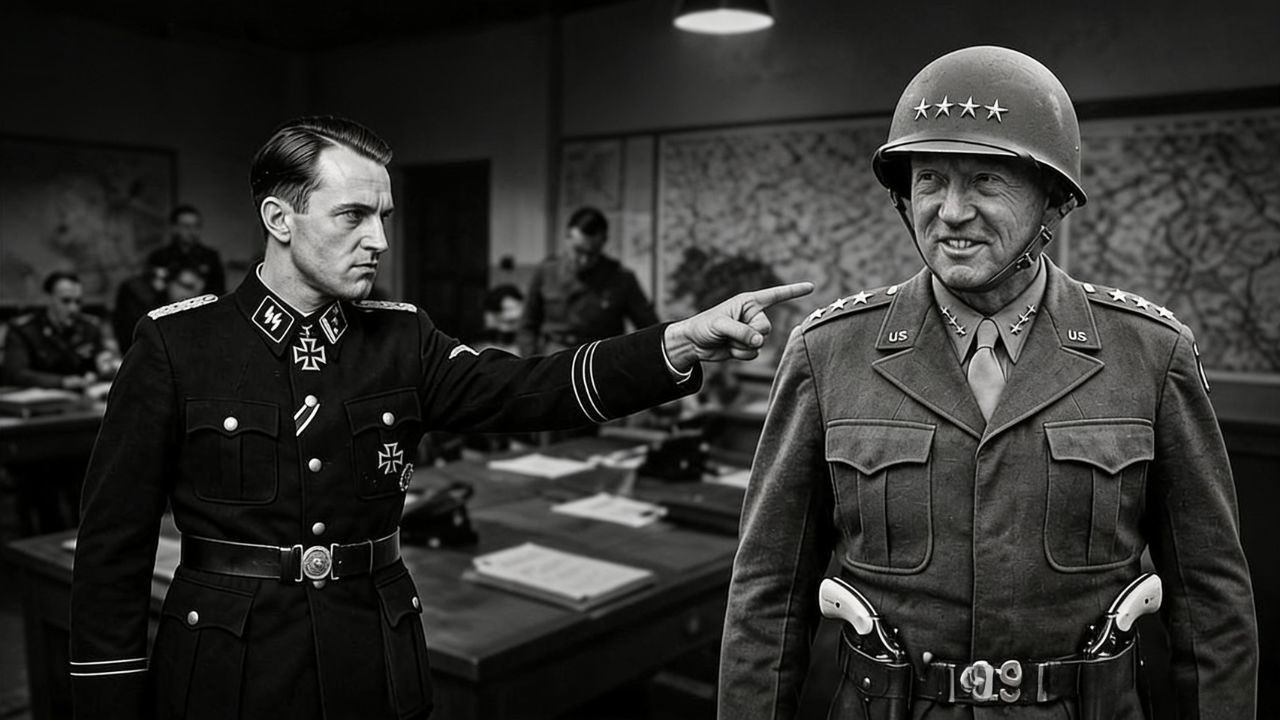 When an SS Officer Threatened PATTON in His Own HQ—A Fatal Mistake