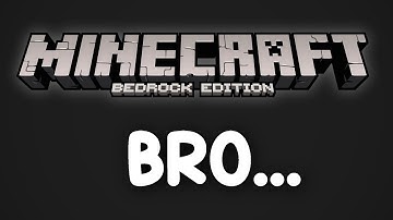 Bedrock Edition Has a "Breaking" Problem