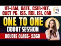 Doubt class - 260 | JAM, GATE, NET, CUET, ISI, ISS, RBI | Dr Chaudhary Sir | Mathstats@8810409392