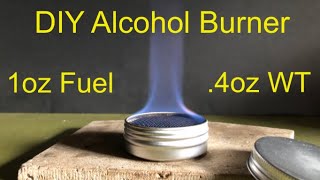 Build a Small Round Tin Alcohol Burner