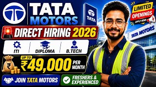 🚨 Tata Motors Se Aayi Badi Update 🔥 | ITI Diploma B.Tech | Apply Fast